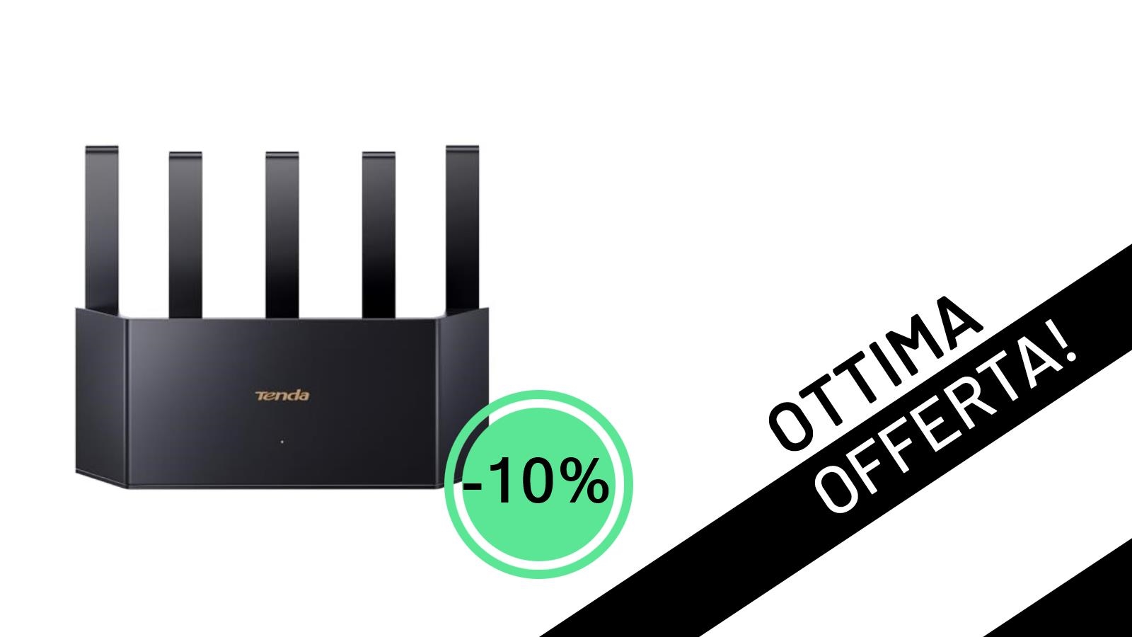Offerta imperdibile: Il Router WiFi 6 Tenda RX2L Pro AX1500 scende a soli 44,99€!