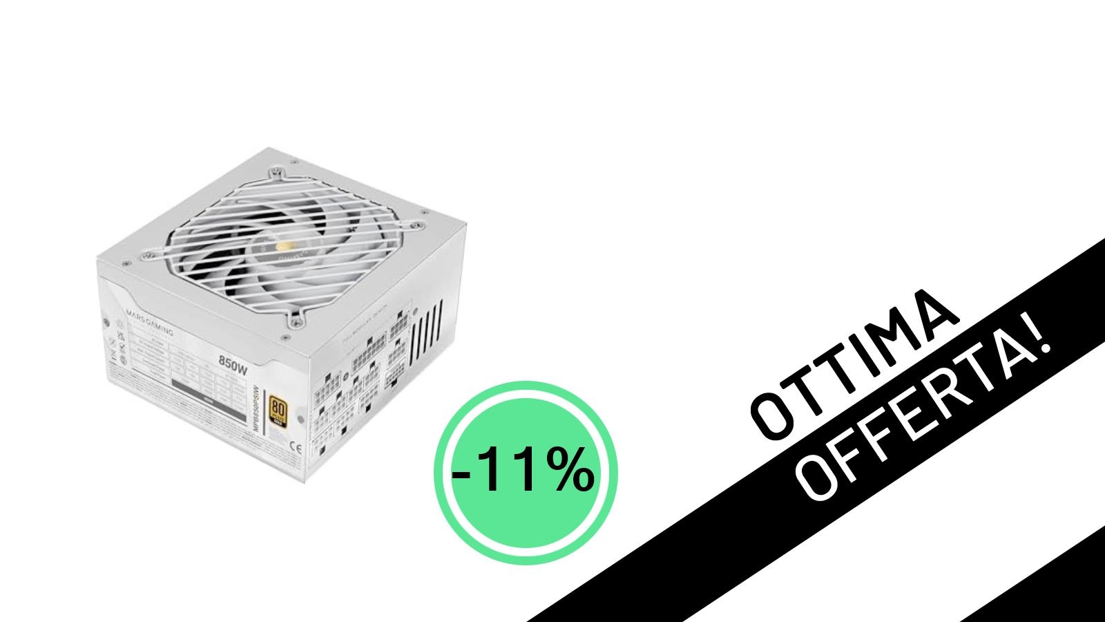 Mars Gaming MPB850PSI: L'Alimentatore 850W Full Modulare Gold a un Prezzo Mai Visto!