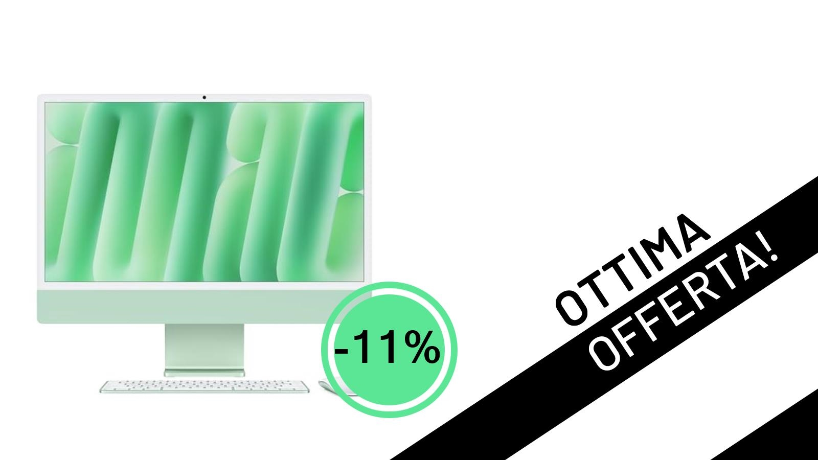 Affare Imperdibile! Apple iMac M4 Verde Scontato del 11% a 1.360€: Potenza e Stile per la Tua Scrivania