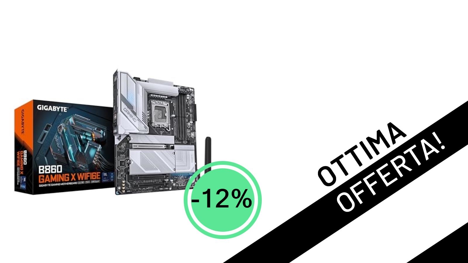 Offerta Esclusiva: La Potente GIGABYTE B860 GAMING X WIFI6E per Intel Core Ultra Scontata del 12%!