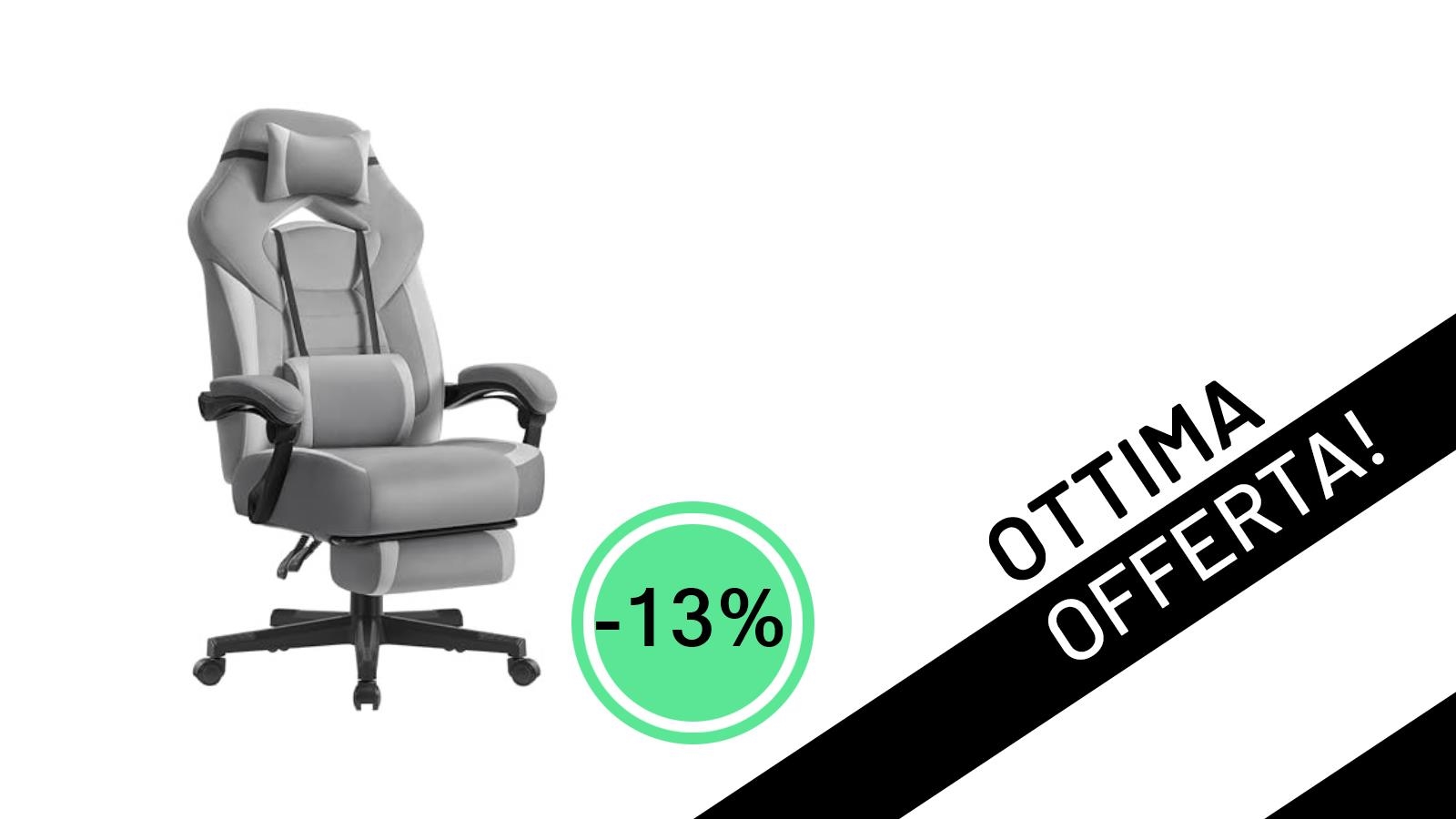 Sedia Gaming SONGMICS: Comfort Ergonomico Scontato del 13% a soli 113,24€!