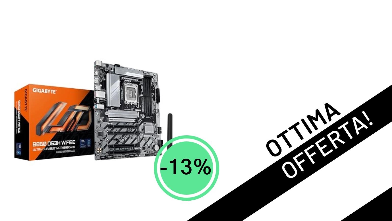 GIGABYTE B860 DS3H WIFI6E: la scheda madre Intel Core Ultra a un prezzo mai visto!