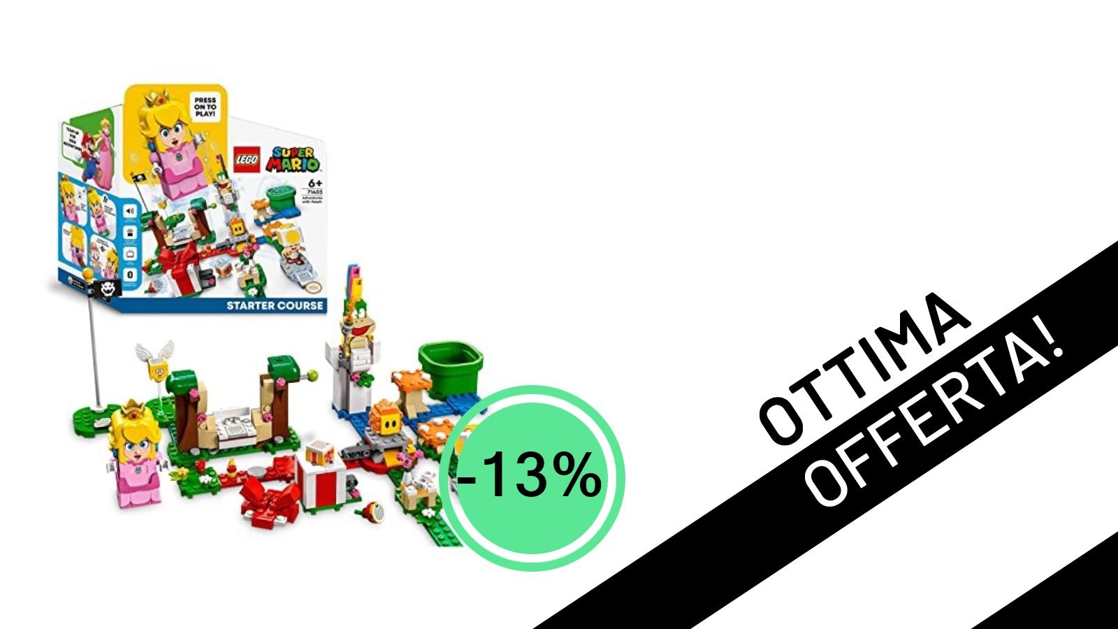 Cogli l'Attimo: Il LEGO Super Mario Starter Pack Avventure di Peach Scontato del 13% a soli 52,34€!