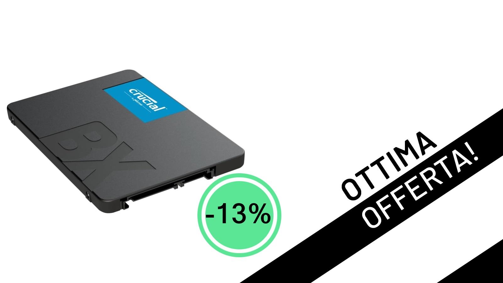 Crucial BX500 SATA SSD 4TB: Velocità e Spazio a un Prezzo Sbalorditivo, Scontato del 13%!