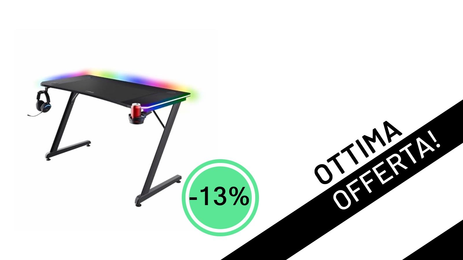 La Scrivania Gaming Trust GXT 710 Luminus Pro a un prezzo imperdibile su Google Discover!
