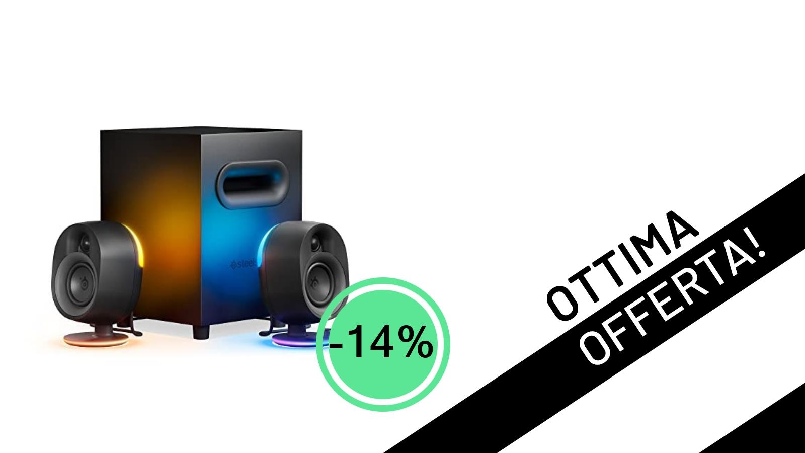 SteelSeries Arena 7: L'Immersione Audio Definitiva per il Gaming, ora al -14%!