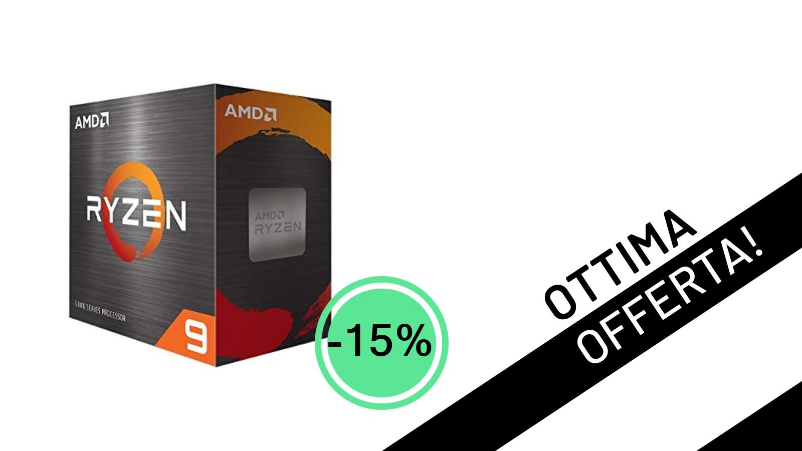 Offerta da Non Credere: Il Potentissimo AMD Ryzen 9 5950X Scontato del 15% a Soli 315,29€!