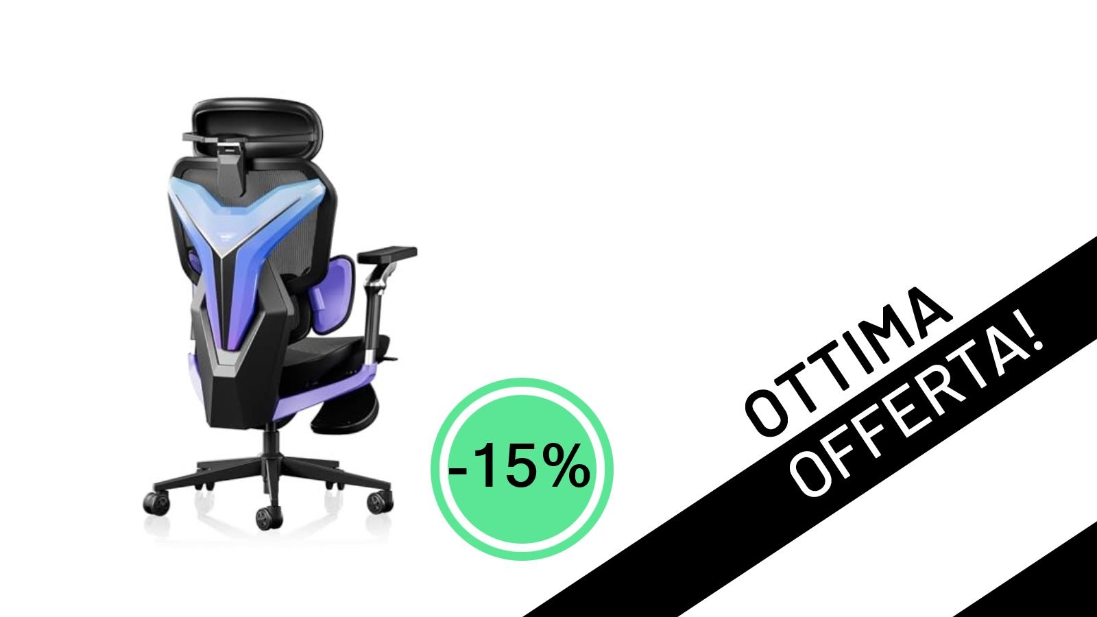 AutoFull G7: L'Ergonomia Perfetta per Gaming e Ufficio Scontata del 15% a Soli 509,99€!