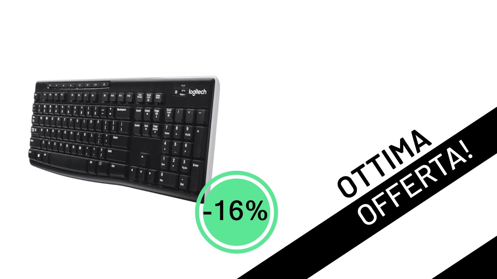 Logitech K270: La Tastiera Gaming Wireless con Layout Ceco-Slovacco in Offerta Scontata del 16% a soli 36,90€!