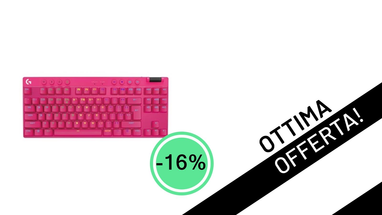Offerta imperdibile: La Logitech G PRO X TKL LIGHTSPEED a soli 159,99€!