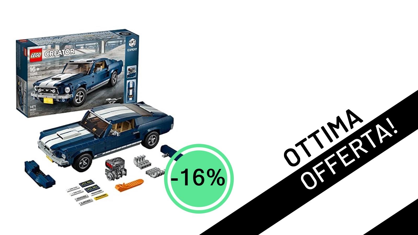 Affrettati! La Leggendaria Ford Mustang LEGO Creator 10265 Scontata del 16% a soli 159€