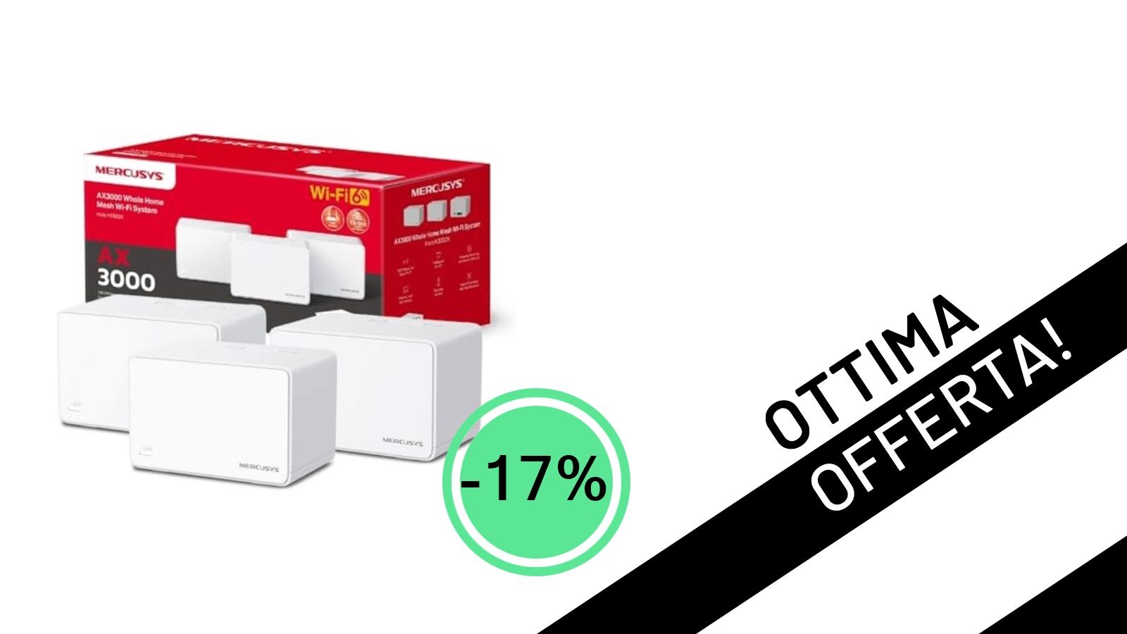 Mercusys TP-Link Halo H3000X: Rivoluziona il Tuo WiFi 6 Mesh a un Prezzo Incredibile!