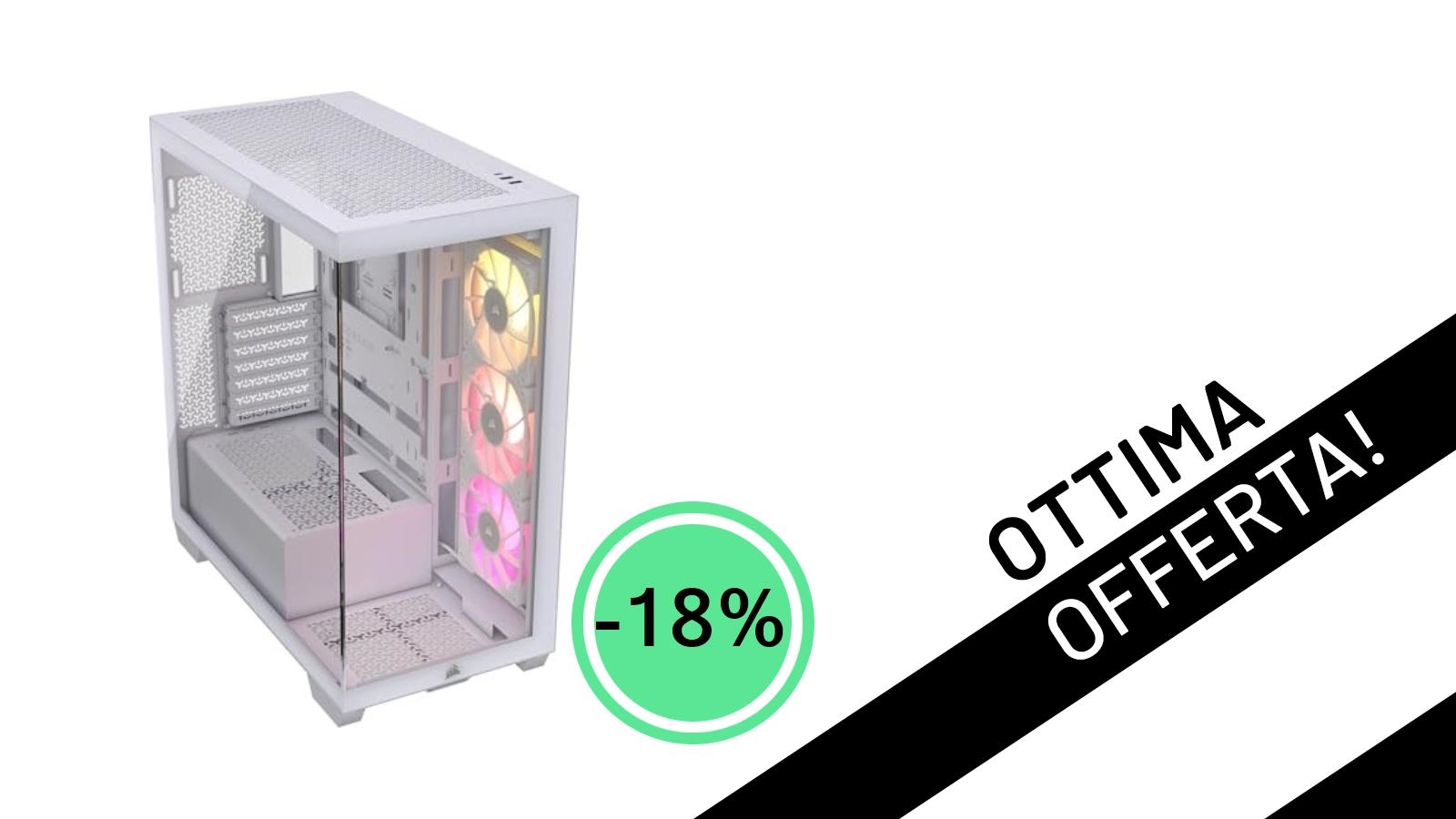 Eleva il tuo PC: Il CORSAIR iCUE LINK 3500X RGB Mid-Tower in offerta a soli 159,49€!