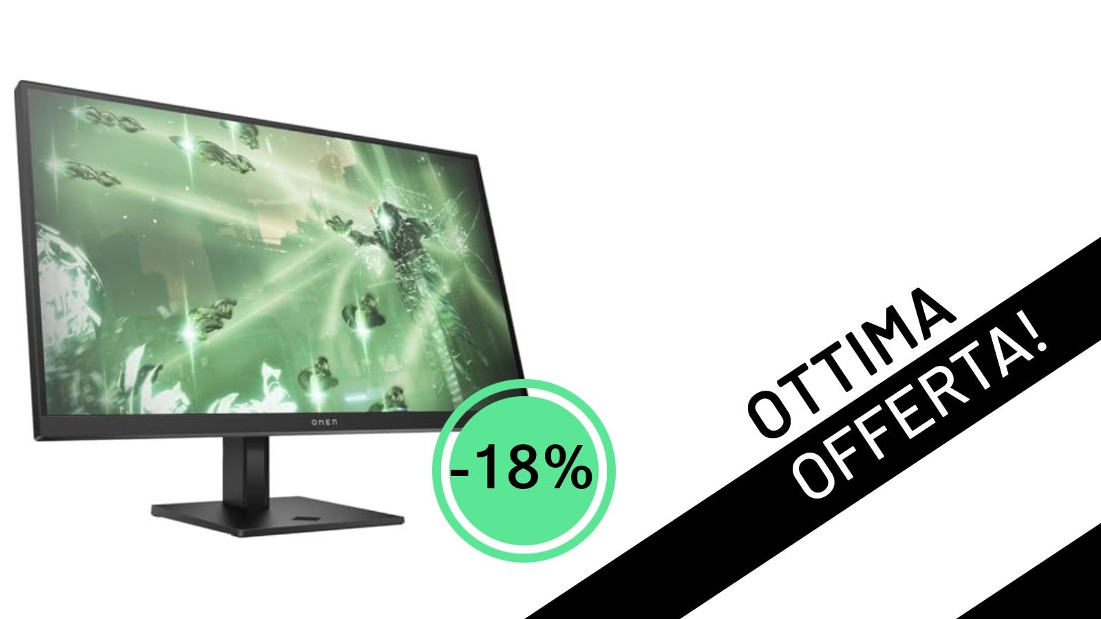 Offerta Imperdibile: L'HP OMEN 27q QHD Monitor Scontato del 18% a Soli 171,34€!