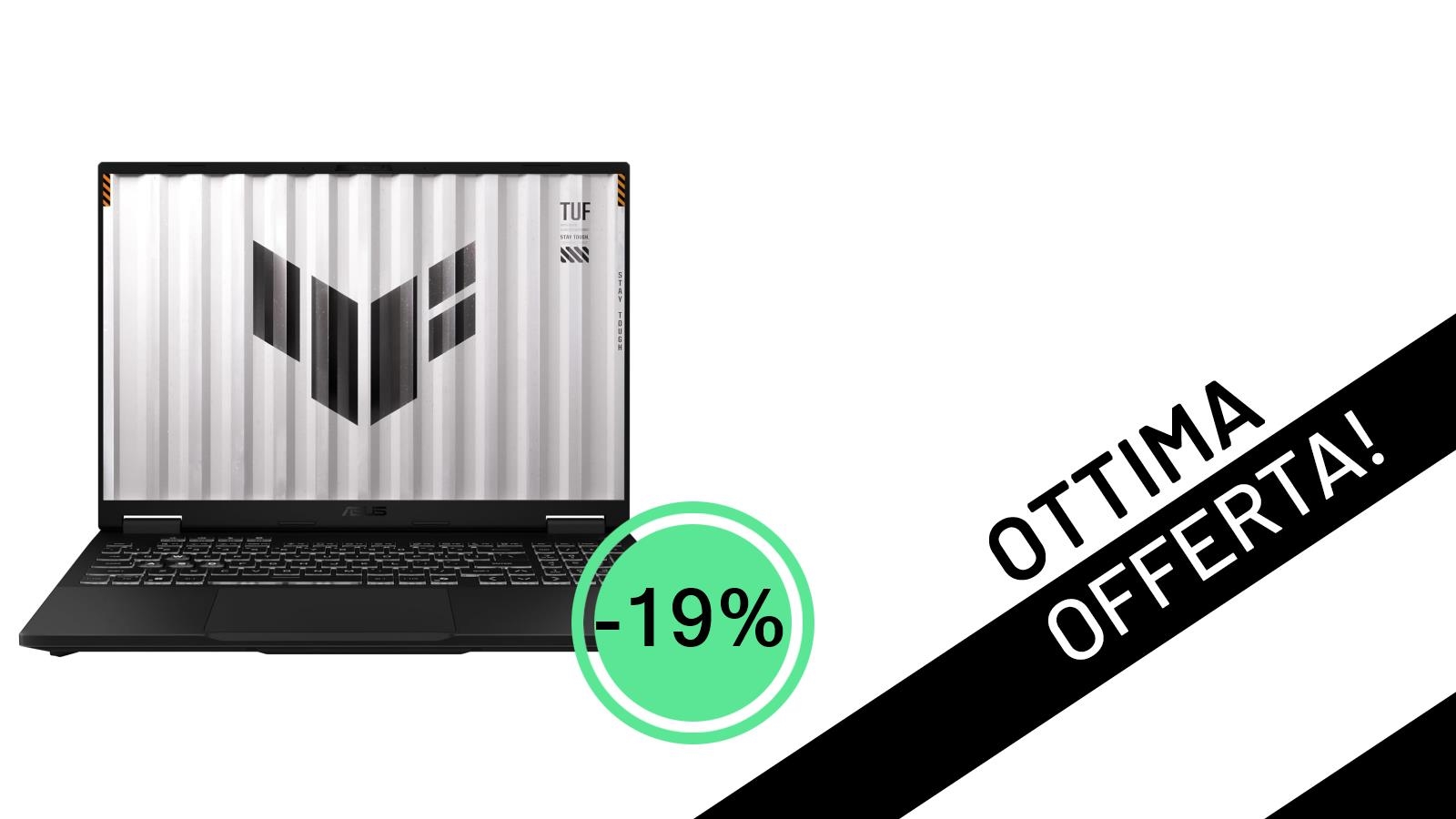 Offerta Imperdibile: ASUS TUF Gaming A16 (2025) con RTX 5060 Scontato del 19%!