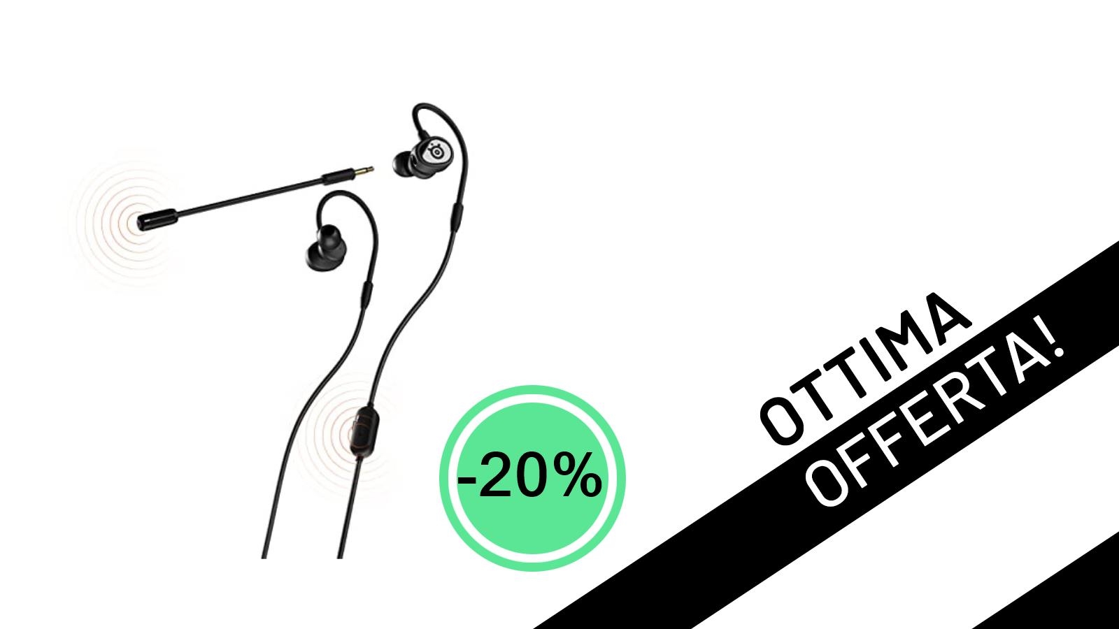 SteelSeries Tusq: Le Cuffie In-Ear Gaming per Mobile al 20% di Sconto, un Affare Imperdibile!