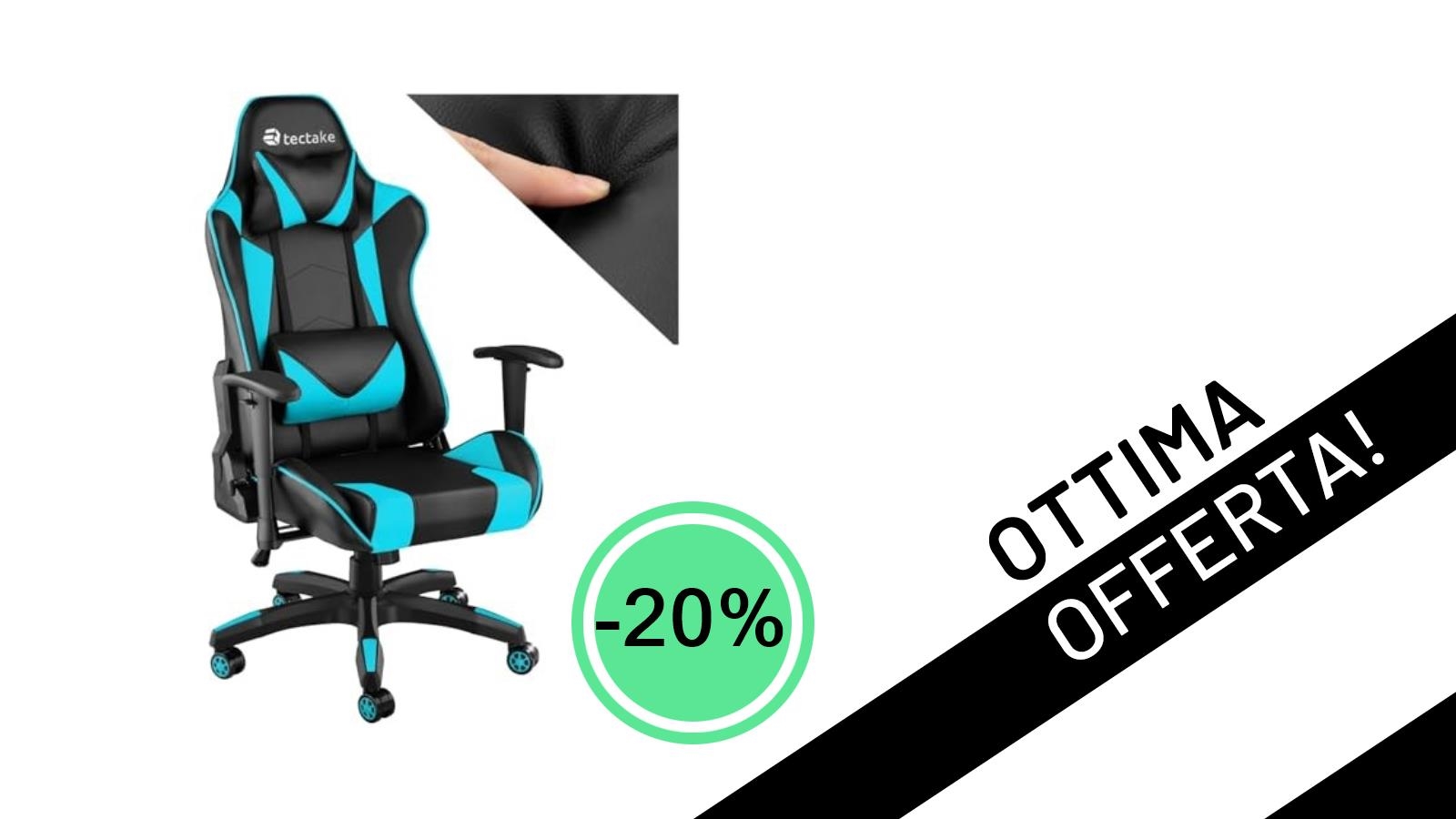 L'Ergonomia Gaming di tectake® a un Prezzo Mai Visto: Sedia Scontata del -20%!