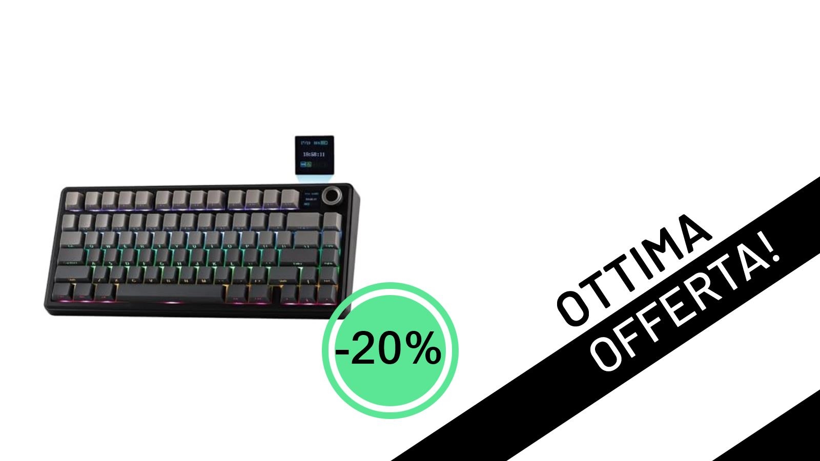 EPOMAKER X Aula F75 MAX: La Tastiera Meccanica Premium con Schermo TFT in Offerta a soli 79,99€!