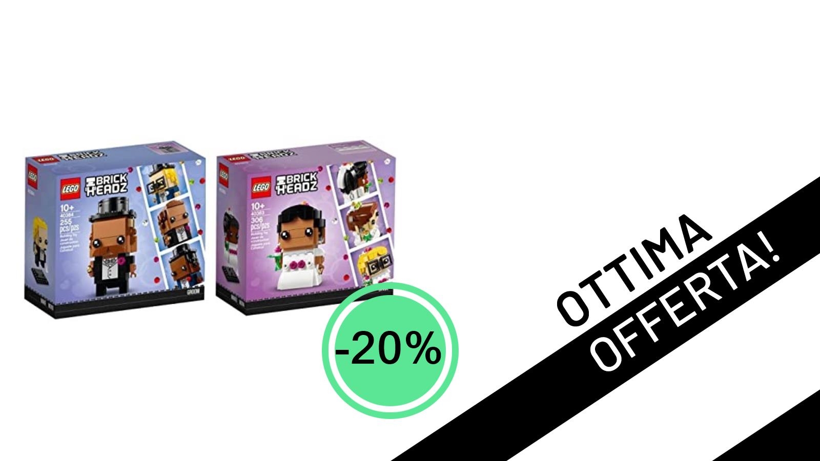 LEGO Brickheadz Sposi: Celebra l'Amore con uno Sconto Imperdibile del 20%!