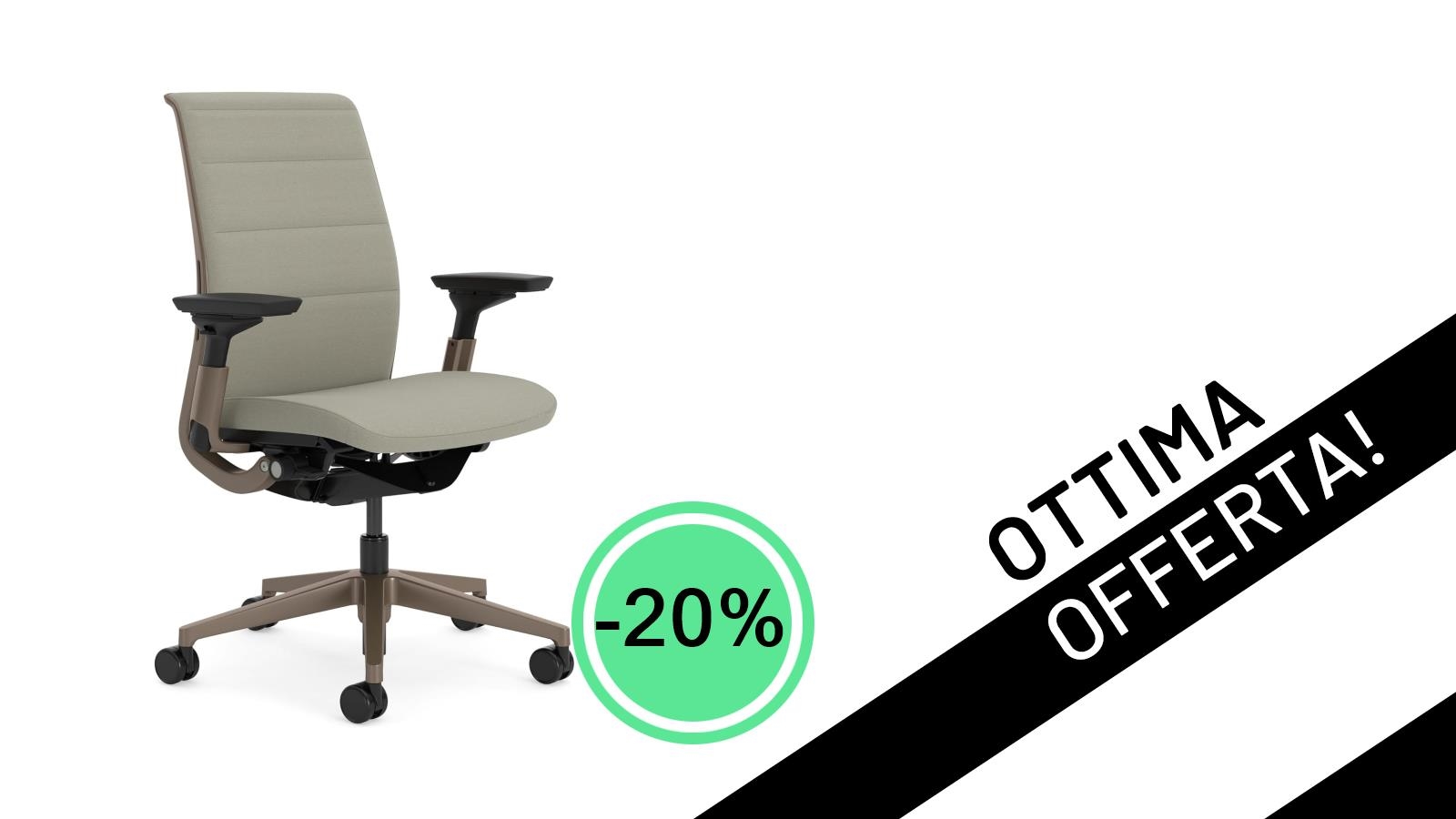 Steelcase Think: L'Eccellenza Ergonomica per il Gaming in Offerta Scontata del 20% a 919,99€!