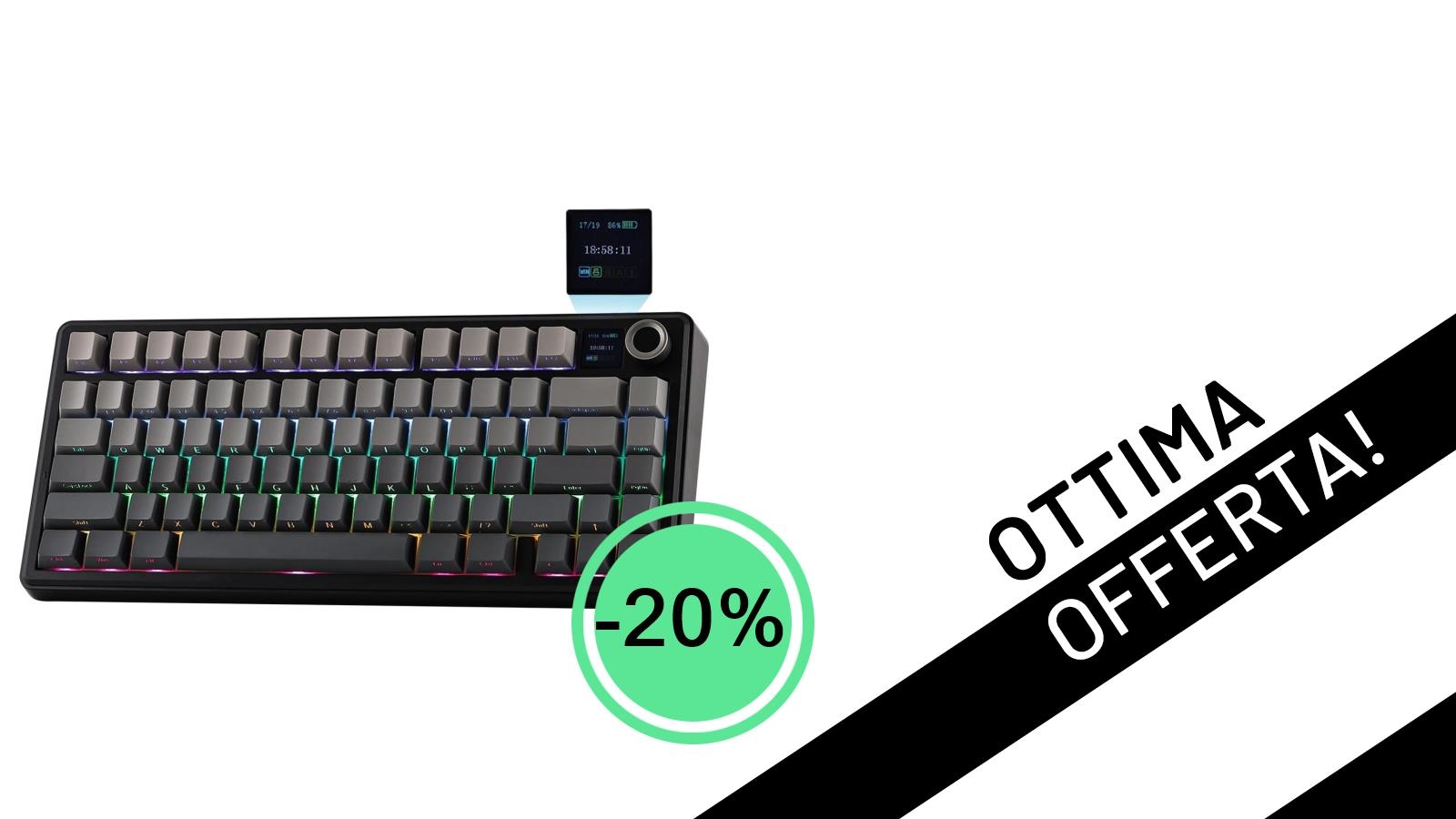 EPOMAKER X Aula F75 MAX: La Tastiera Meccanica Premium con Schermo TFT in Offerta a soli 79,99€!