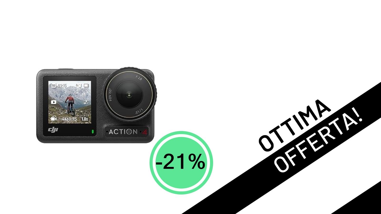 DJI Osmo Action 4 Combo Standard: l'Action Cam 4K/120fps dei tuoi sogni a un prezzo mai visto!