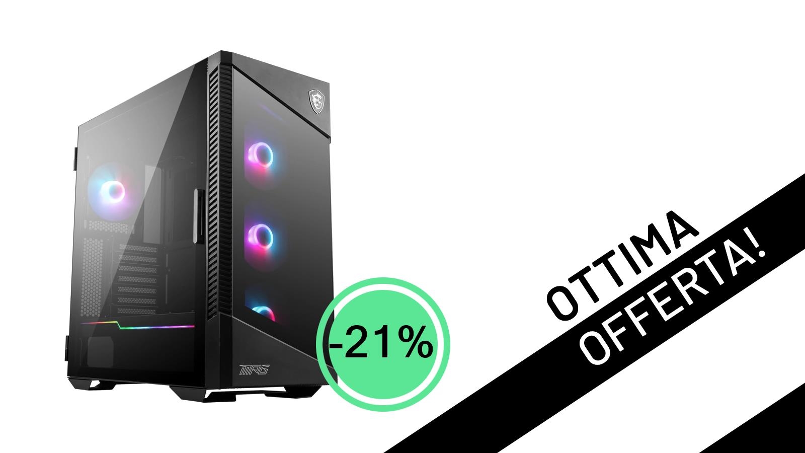 MSI MPG VELOX 100R: il case PC definitivo in offerta shock a soli 109,99€ (-21%)!