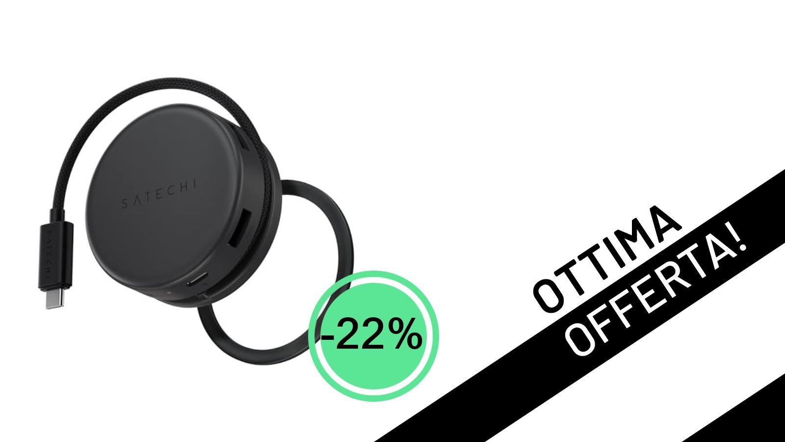 Satechi 7-in-1 Hub USB-C: L'accessorio indispensabile per il tuo MacBook è in super offerta!