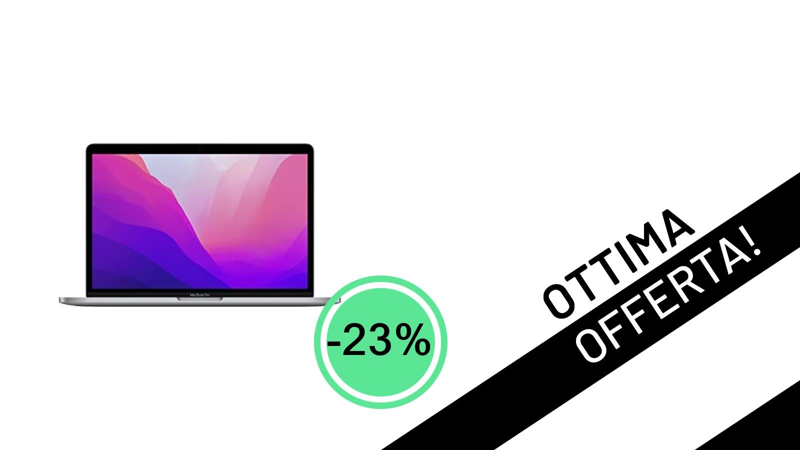 Offerta Imperdibile: MacBook Pro M2 (2022) con sconto del 23%, tuo a soli 1.100,00€!