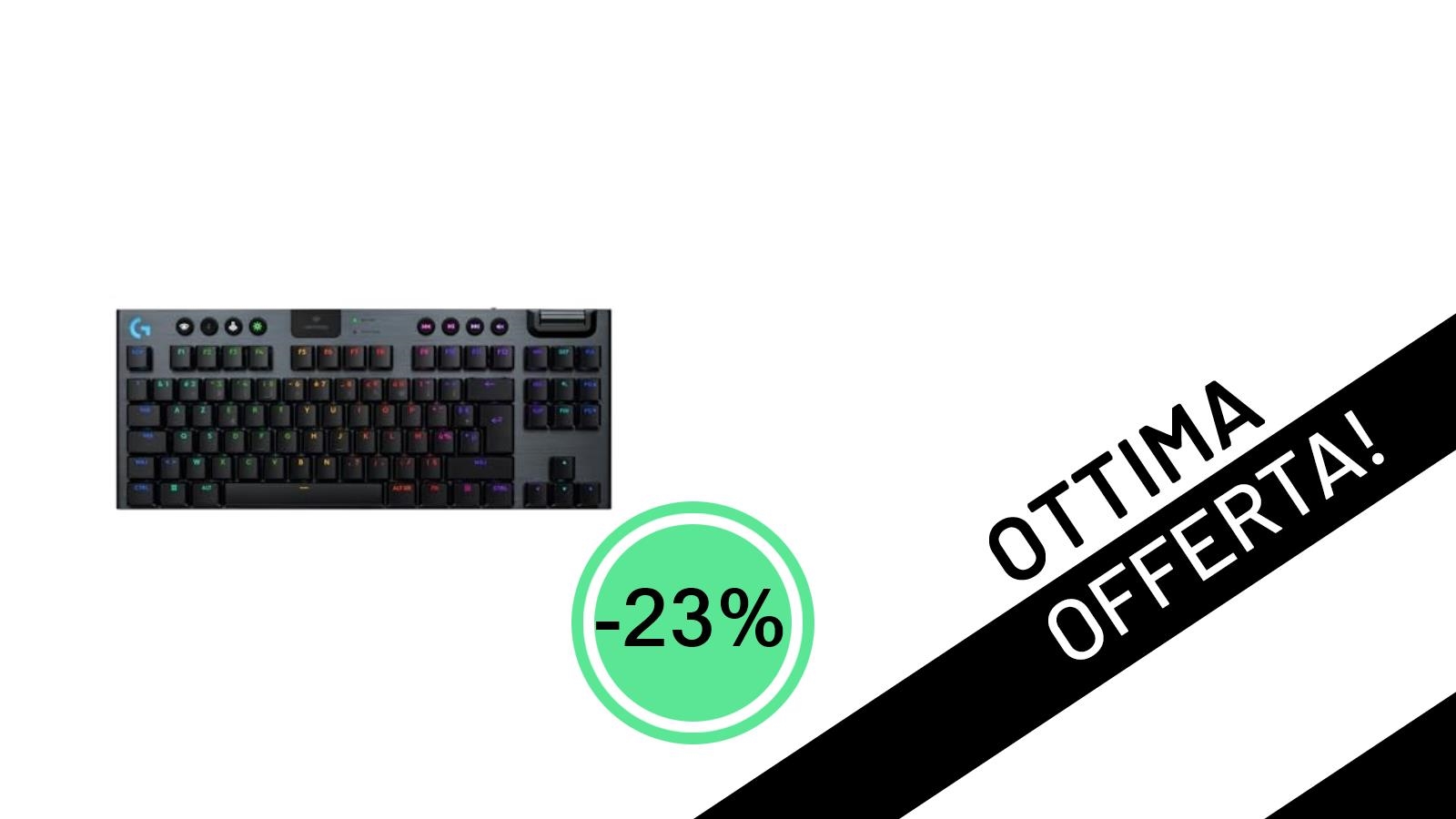 Offerta imperdibile: la Logitech G G915 X LIGHTSPEED TKL scende a un prezzo mai visto!