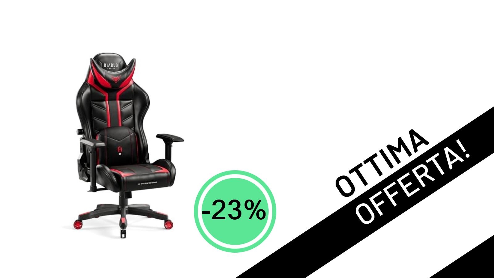 La Sedia Gaming DIABLO X-Ray per Bambini: Sconto del 23% e Prezzo da Non Credere!