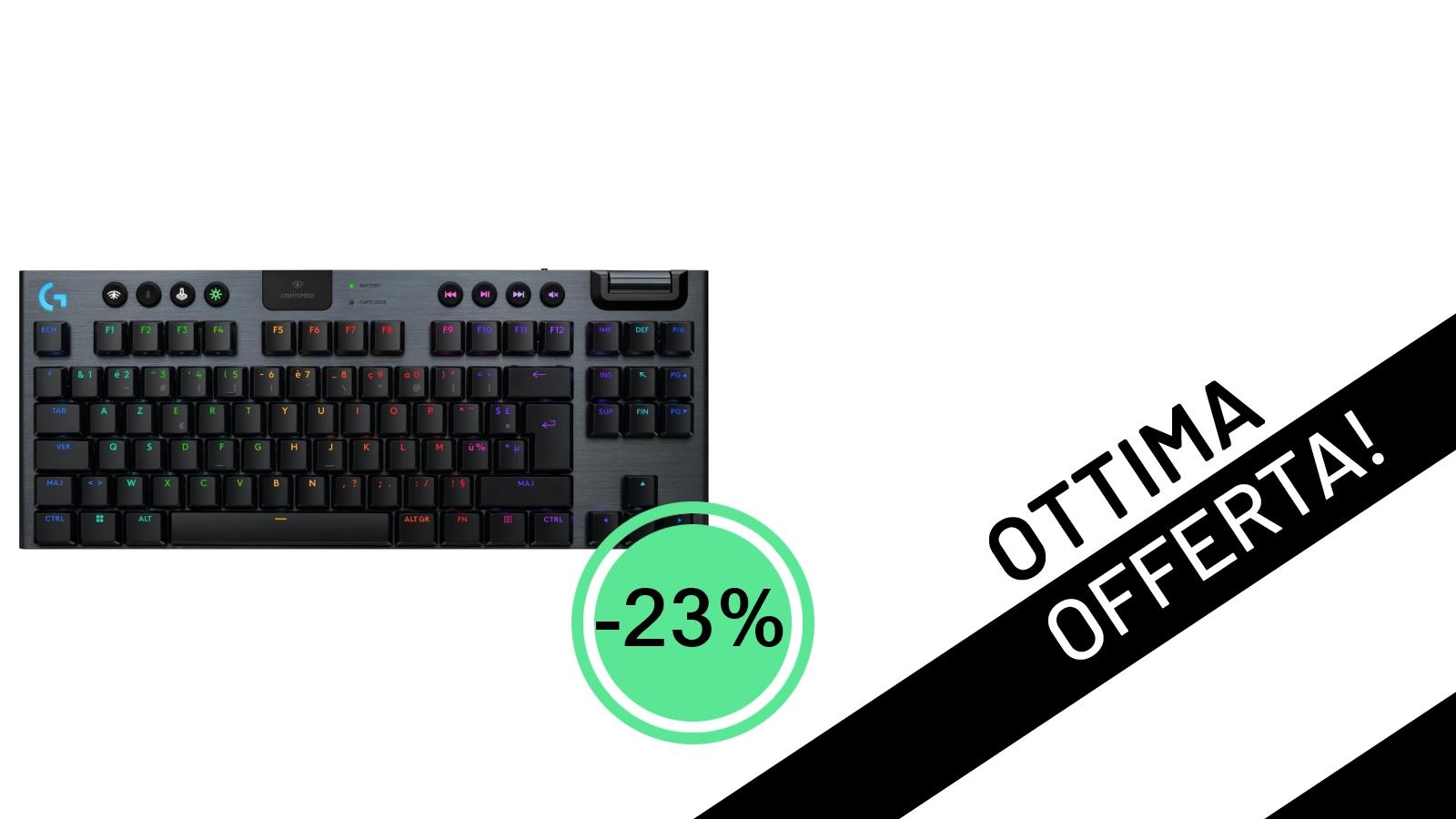 Offerta imperdibile: la Logitech G G915 X LIGHTSPEED TKL scende a un prezzo mai visto!