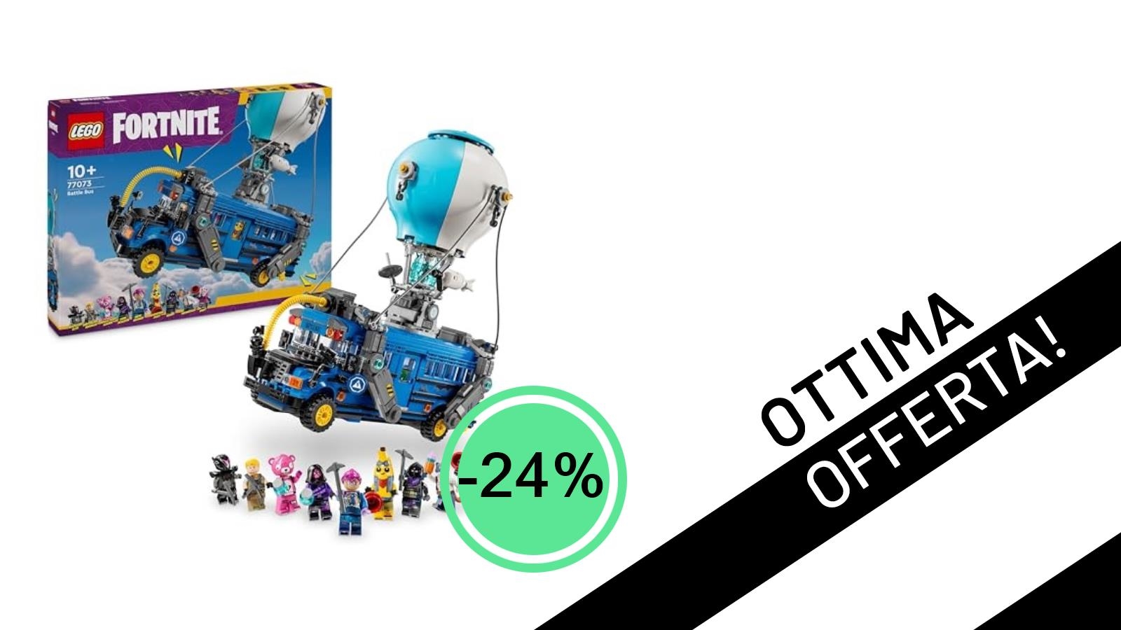 Offerta Imperdibile: Il LEGO Fortnite Bus della Battaglia 77073 Scontato del -24%!