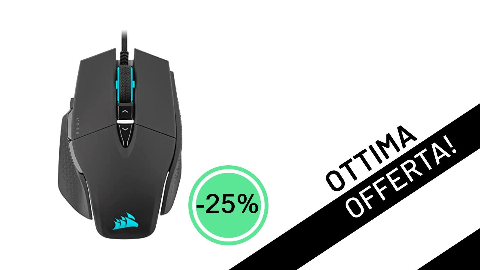 Imperdibile Offerta: Il Mouse Gaming Corsair M65 RGB ULTRA Rev 2.0 Scontato del 25% a Soli 59,99€!