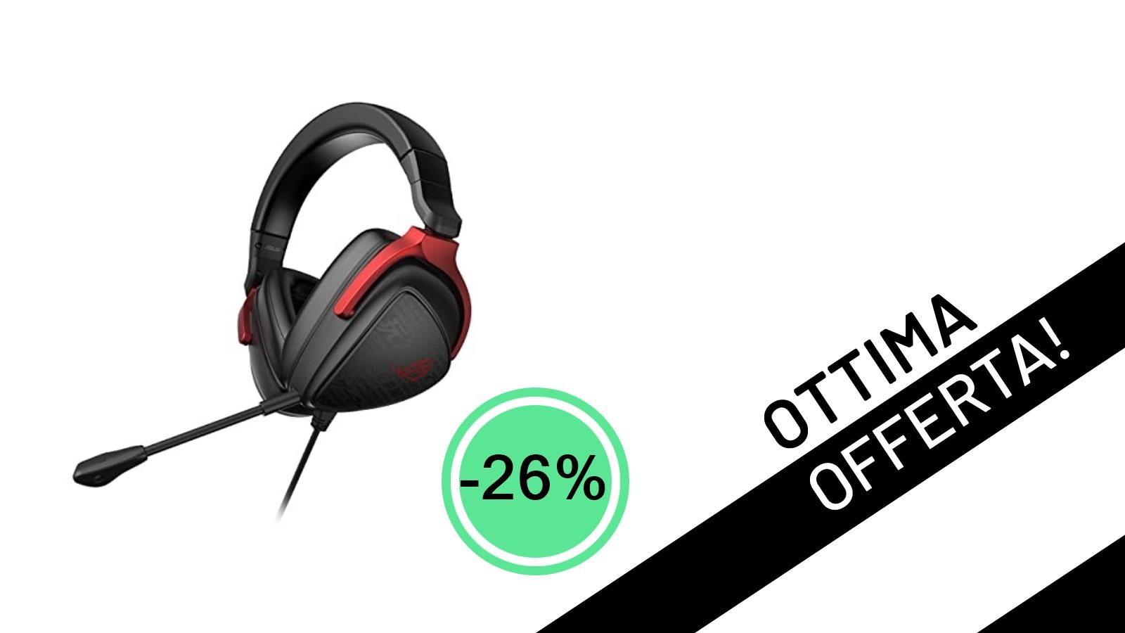 Offerta Shock: Le Cuffie Gaming ASUS ROG Delta S Core con 7.1 Virtual Surround a soli 79€!