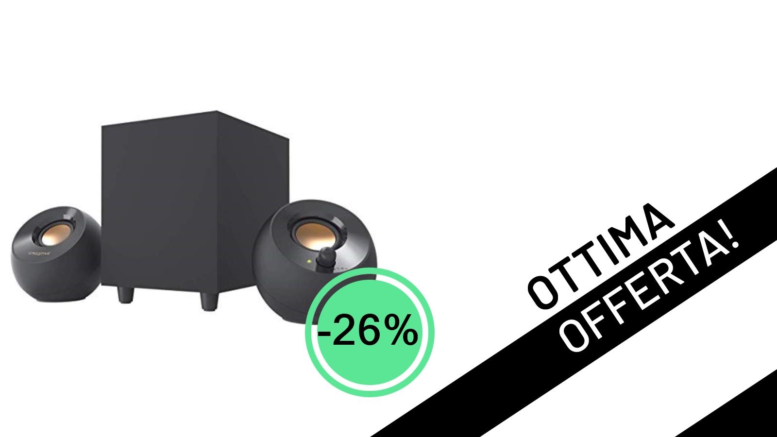 L'Audio del tuo PC si Trasforma: Creative Pebble Plus 2.1 al Minimo Storico con il 26% di Sconto a Soli 34,99€!