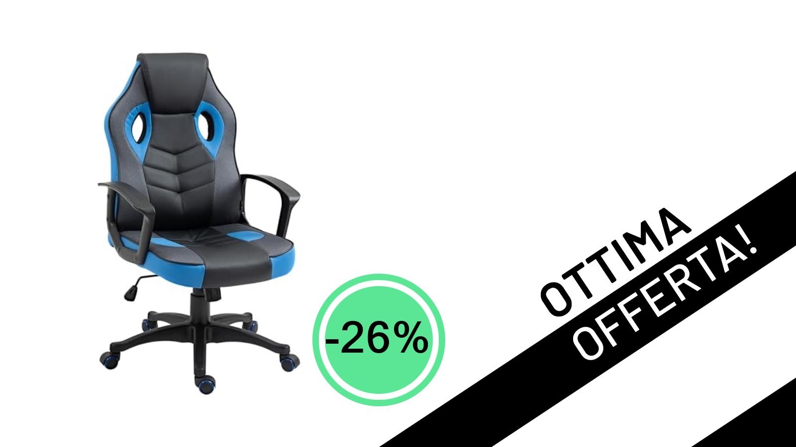Comfort e Stile al 26% di Sconto: La Sedia Gaming Vinsetto Che Aspettavi!