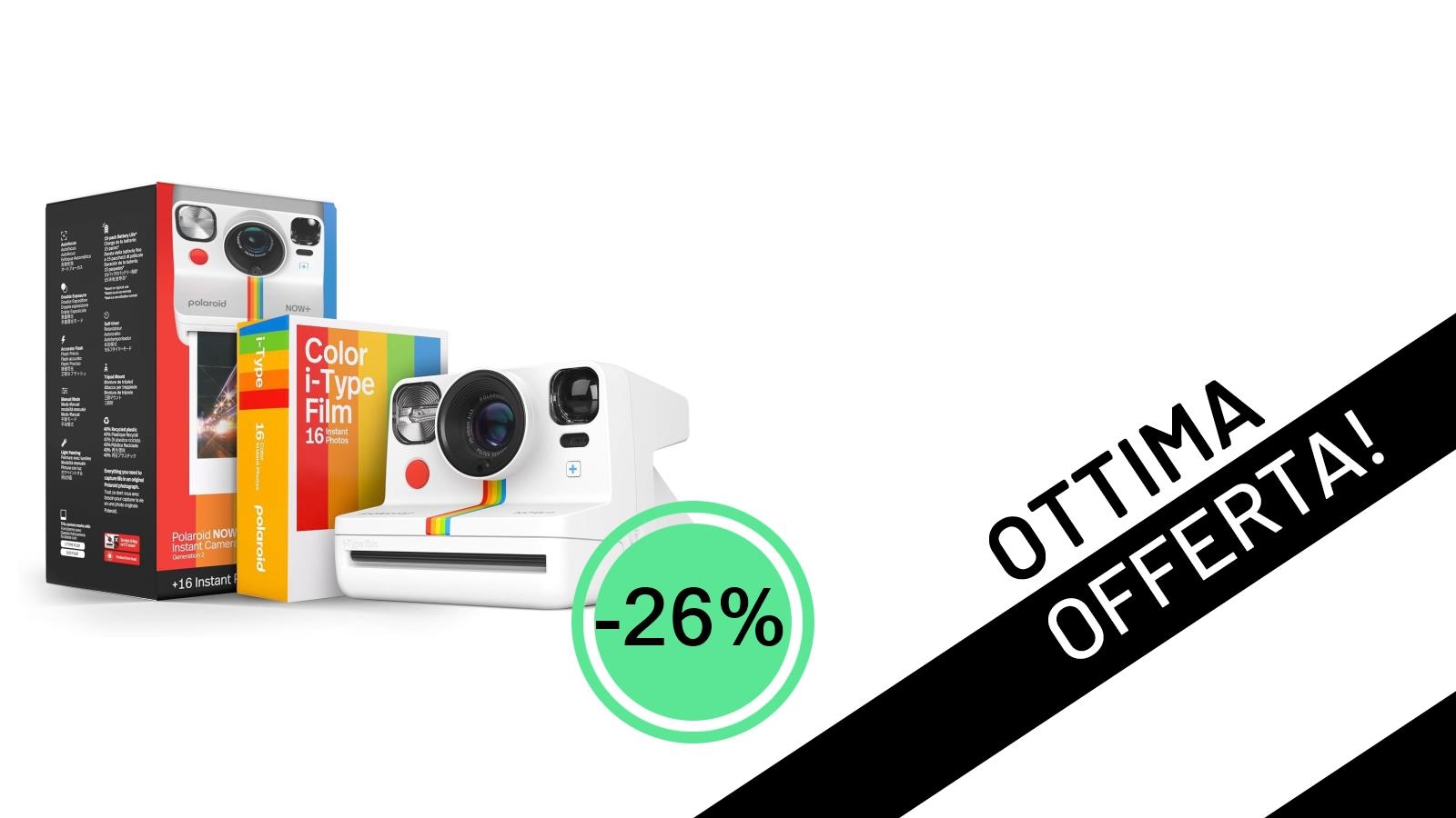 Polaroid Now+ Generation 2: Cattura i tuoi momenti con uno sconto del 26%!