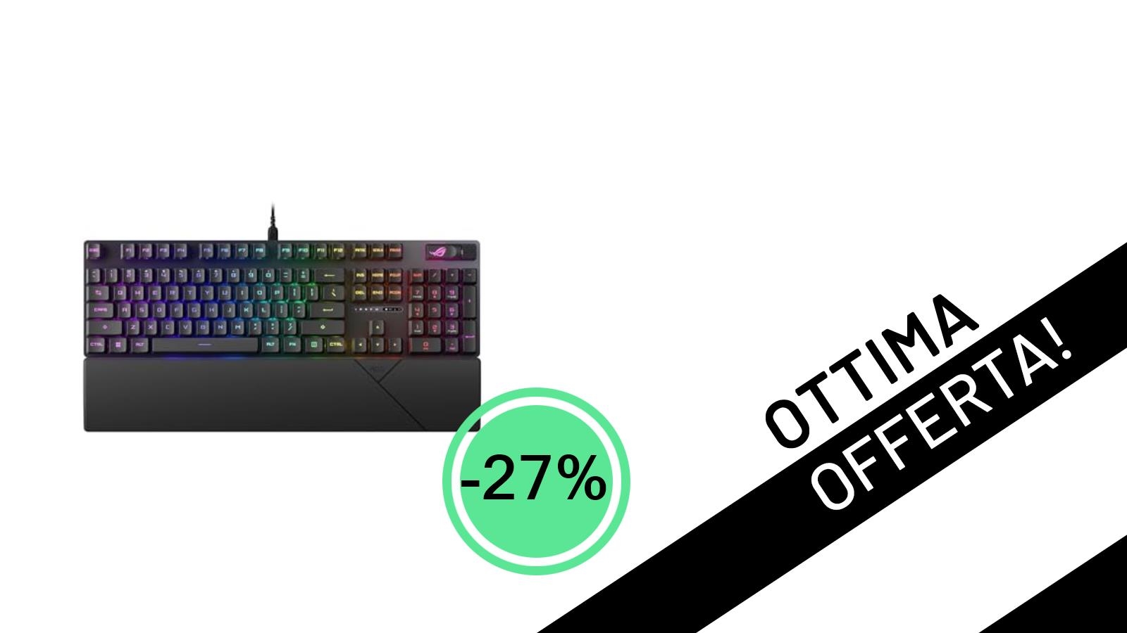 ASUS ROG Strix Scope II RX: La Tastiera Gaming Definitiva Scontata del 27%!