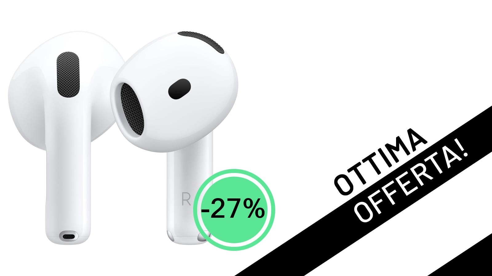 Apple AirPods 4: L'Offerta Imperdibile su Auricolari Wireless con Audio Spaziale a Soli 109€!