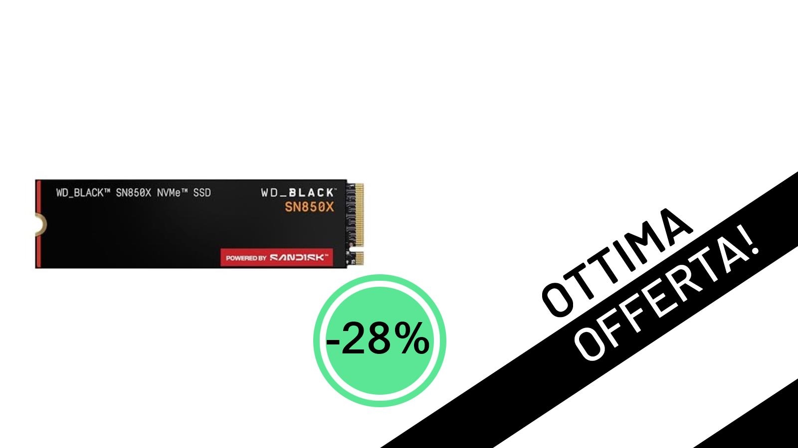 Vola nel Gaming: WD_BLACK SN850X NVMe SSD 8TB al Minimo Storico con il 28% di Sconto!