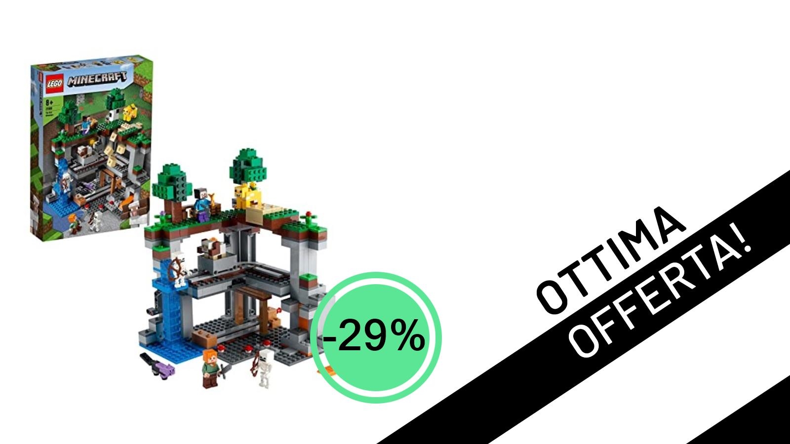 Offerta Imperdibile: LEGO Minecraft La Prima Avventura Scontato del 29% su 85,49€!