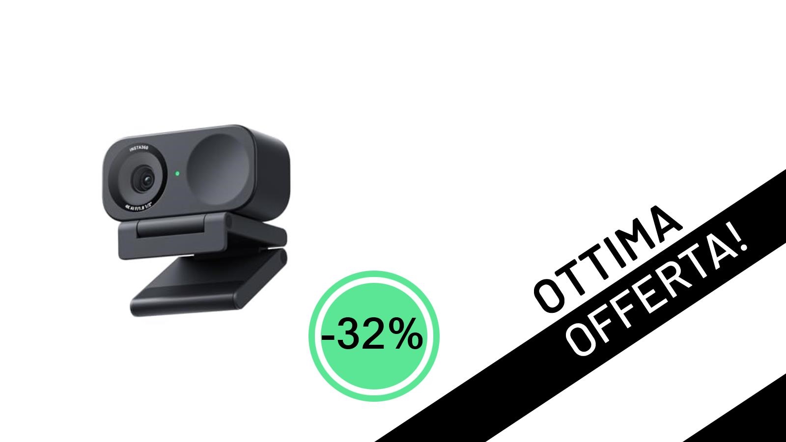 Offerta Imperdibile: La Webcam Insta360 Link 2C 4K Scontata del 32% su Amazon!