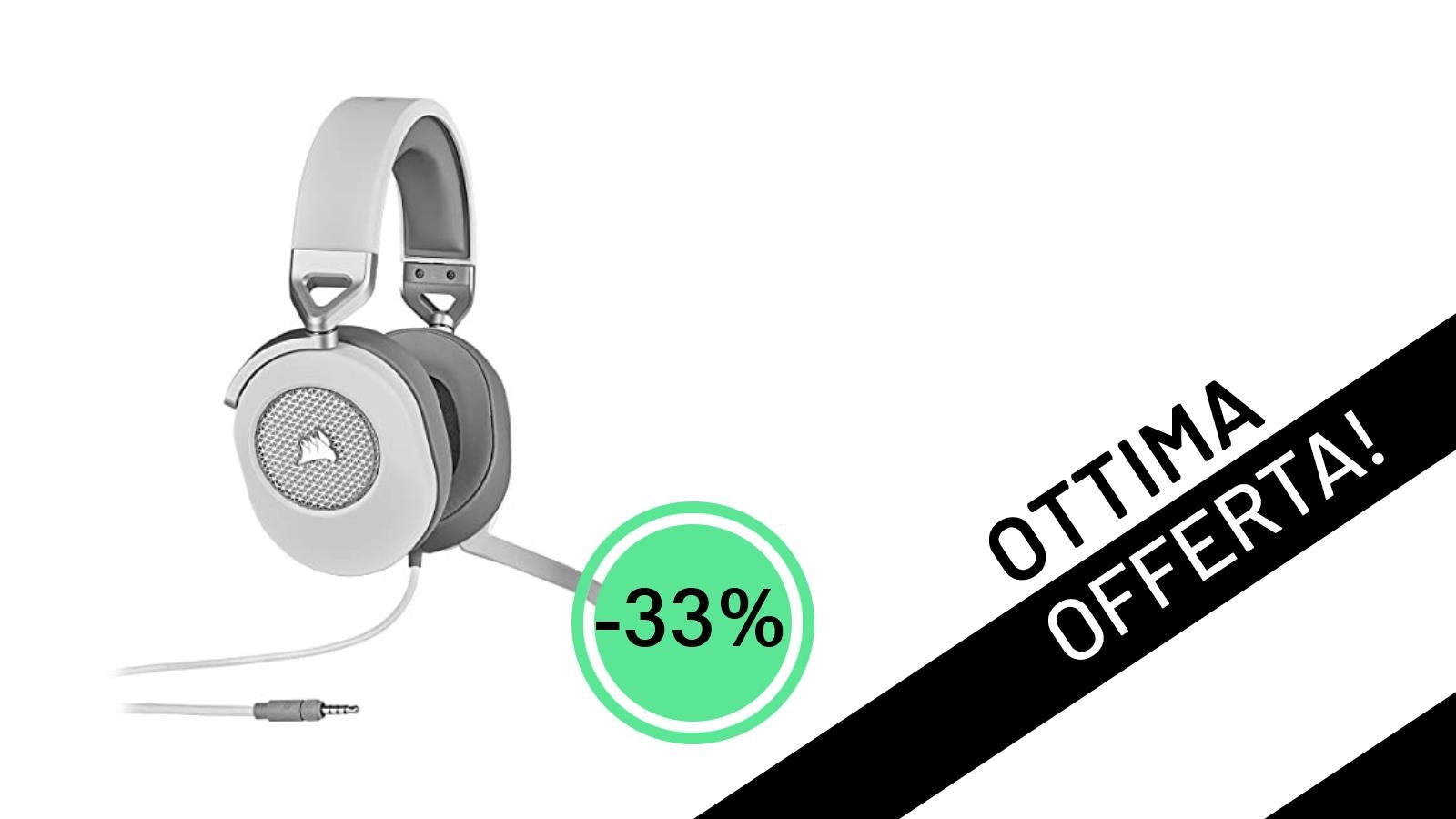 Non perdere le Corsair HS65 SURROUND: Cuffie Gaming di Alta Qualità con il 33% di Sconto a soli 59,99€!
