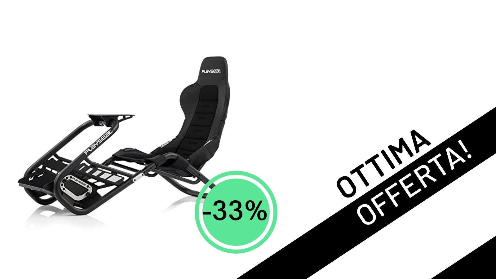 PLAYSEAT® Trophy - Black: La Postazione Sim Racing Definitiva Scontata del 33% a soli 499,00€!