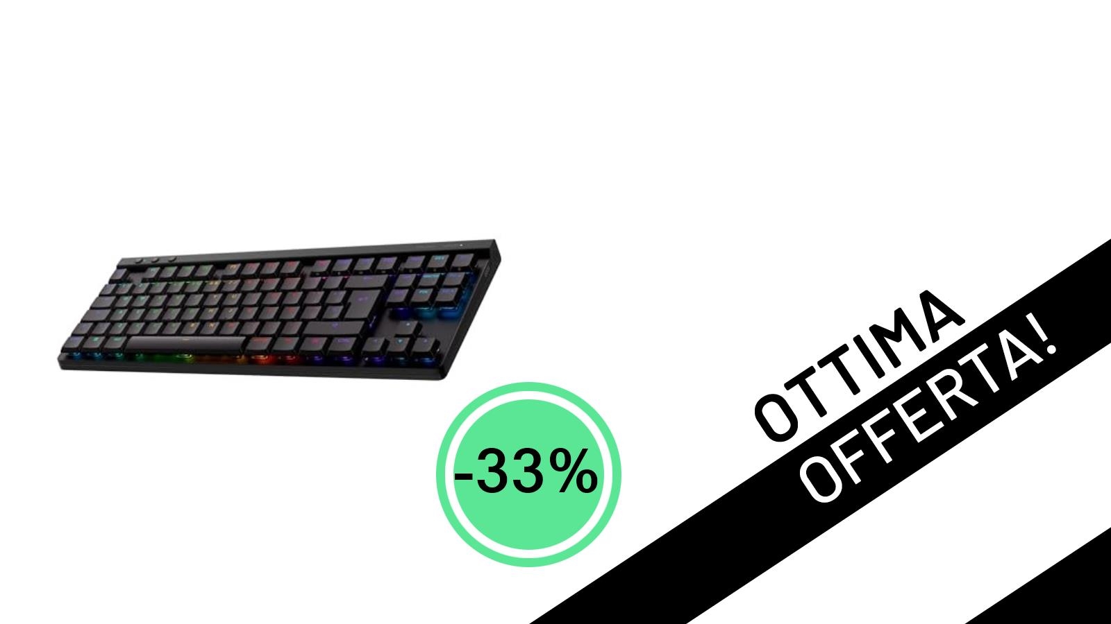 Logitech G G515 LIGHTSPEED TKL: La Tastiera Gaming Wireless Definitiva Scontata del 33%!