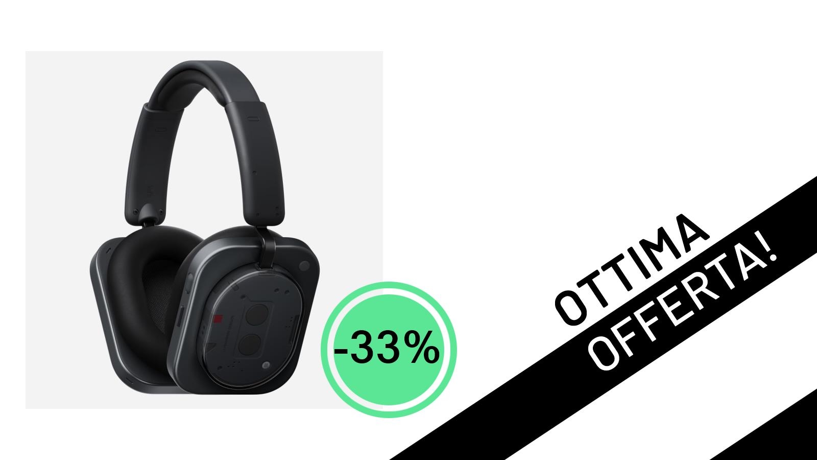 Nothing Headphone (1): Le Cuffie Gaming Over-Ear con ANC e 80h di Autonomia Scontate del 33%!
