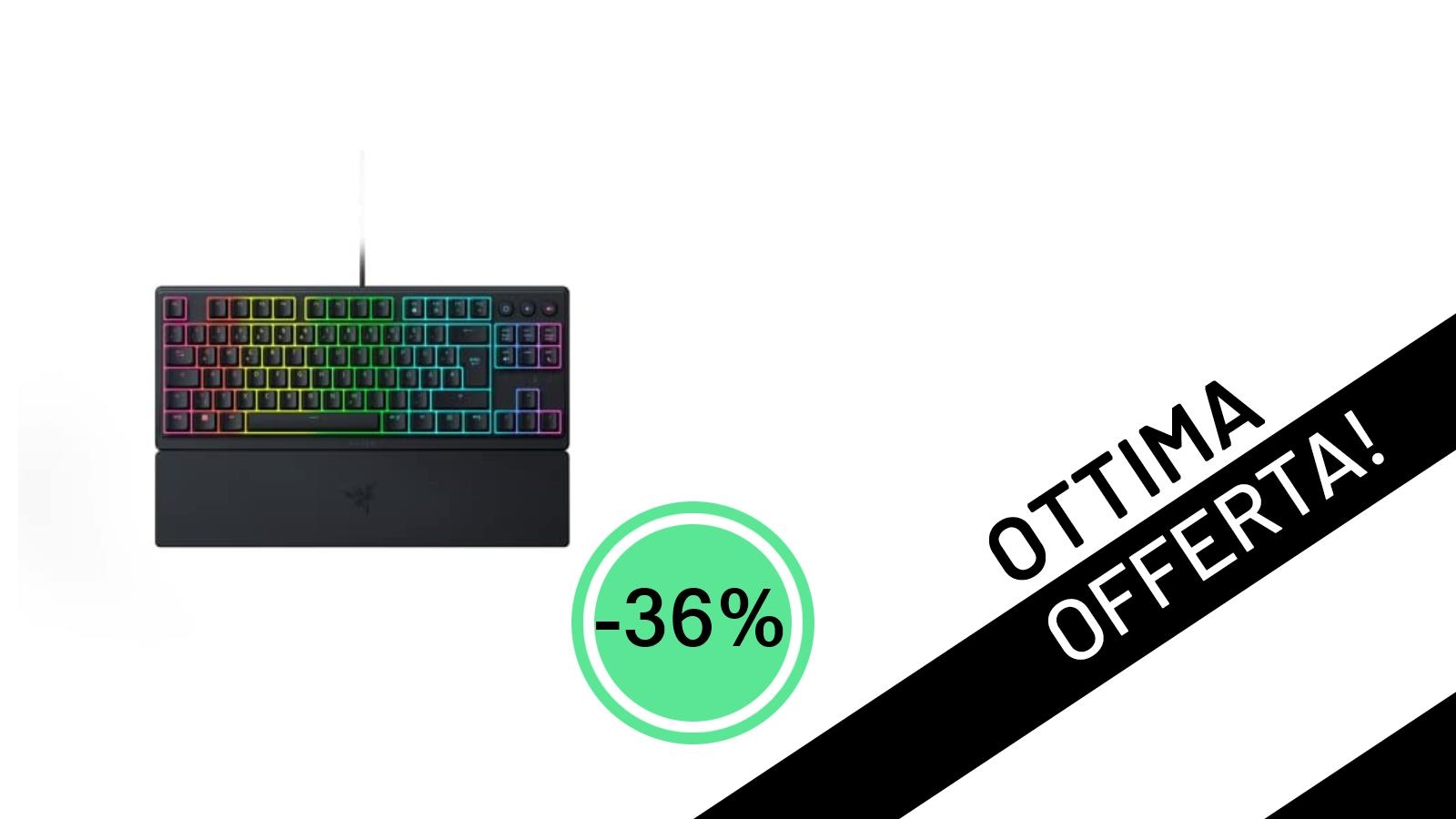 Razer Ornata V3 Tenkeyless: La Tastiera Gaming Compatta Scontata del 36% a Soli 57,49€!
