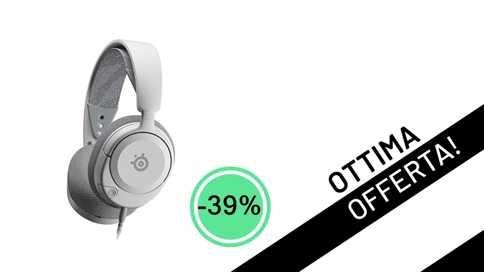Un Affare da URLO: Le Cuffie SteelSeries Arctis Nova 1 crollano a soli 42,49€ con uno Sconto del -39%!