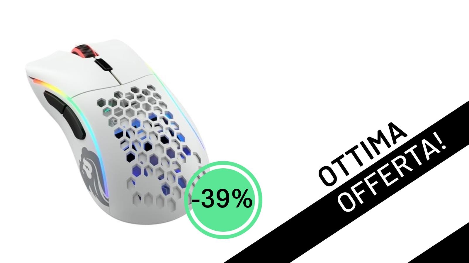 Il GLORIOUS Gaming Model D- Wireless, il mouse superleggero dei tuoi sogni, ora con uno sconto incredibile del 39%!